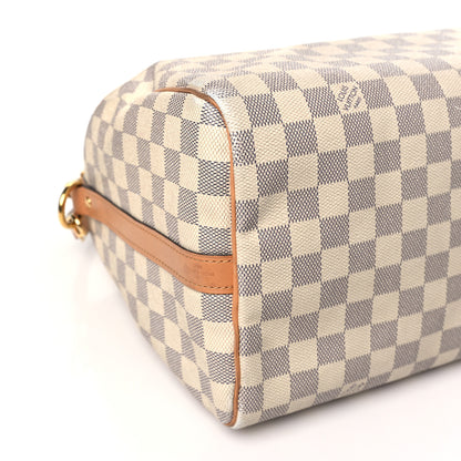 Louis Vuitton Damier Azur Braided Speedy Bandouliere 30 Blue 8 of 12