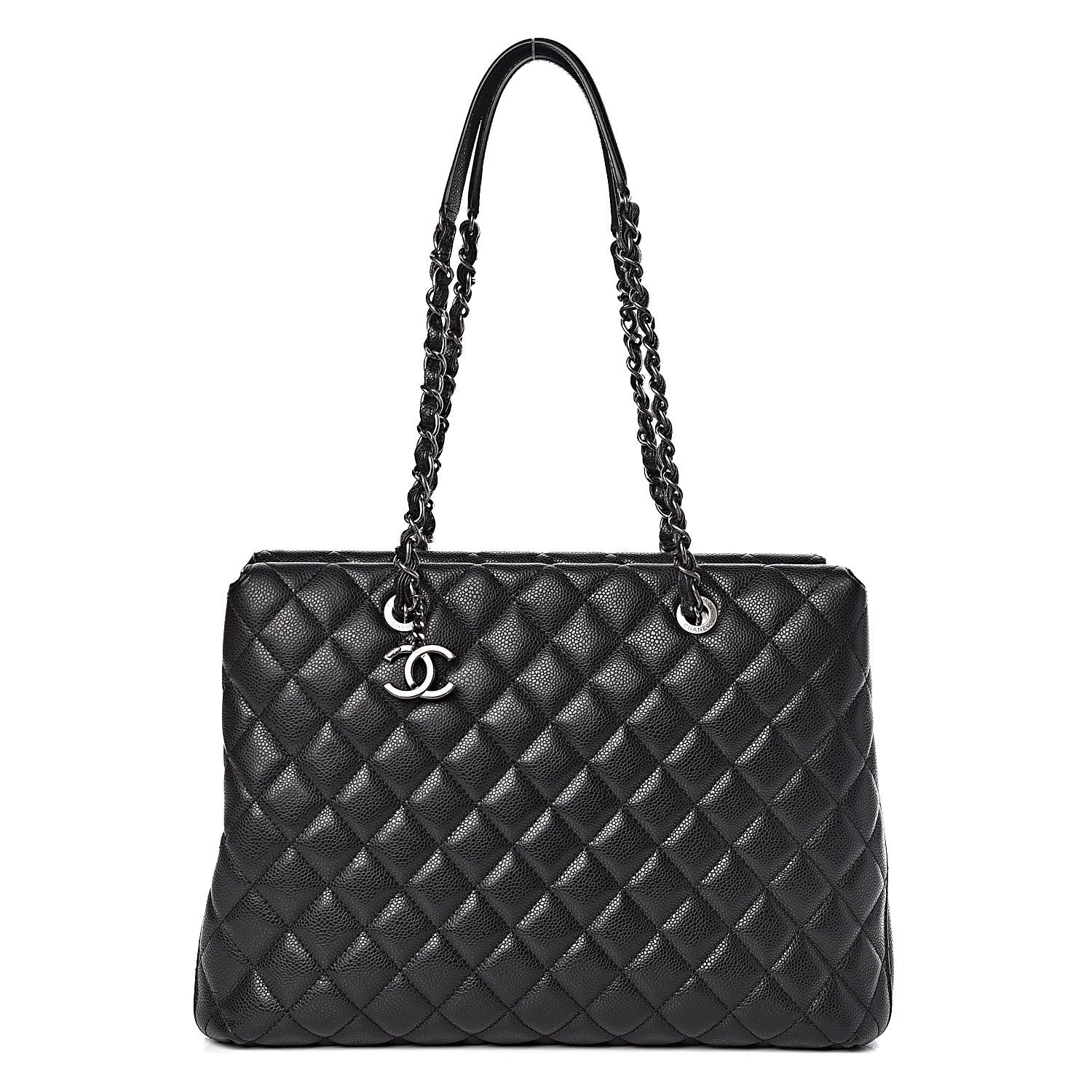 Chanel Caviar Quilted City Shopping Tote Black 1 of 10