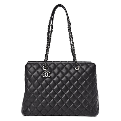 Chanel Caviar Quilted City Shopping Tote Black 1 of 10