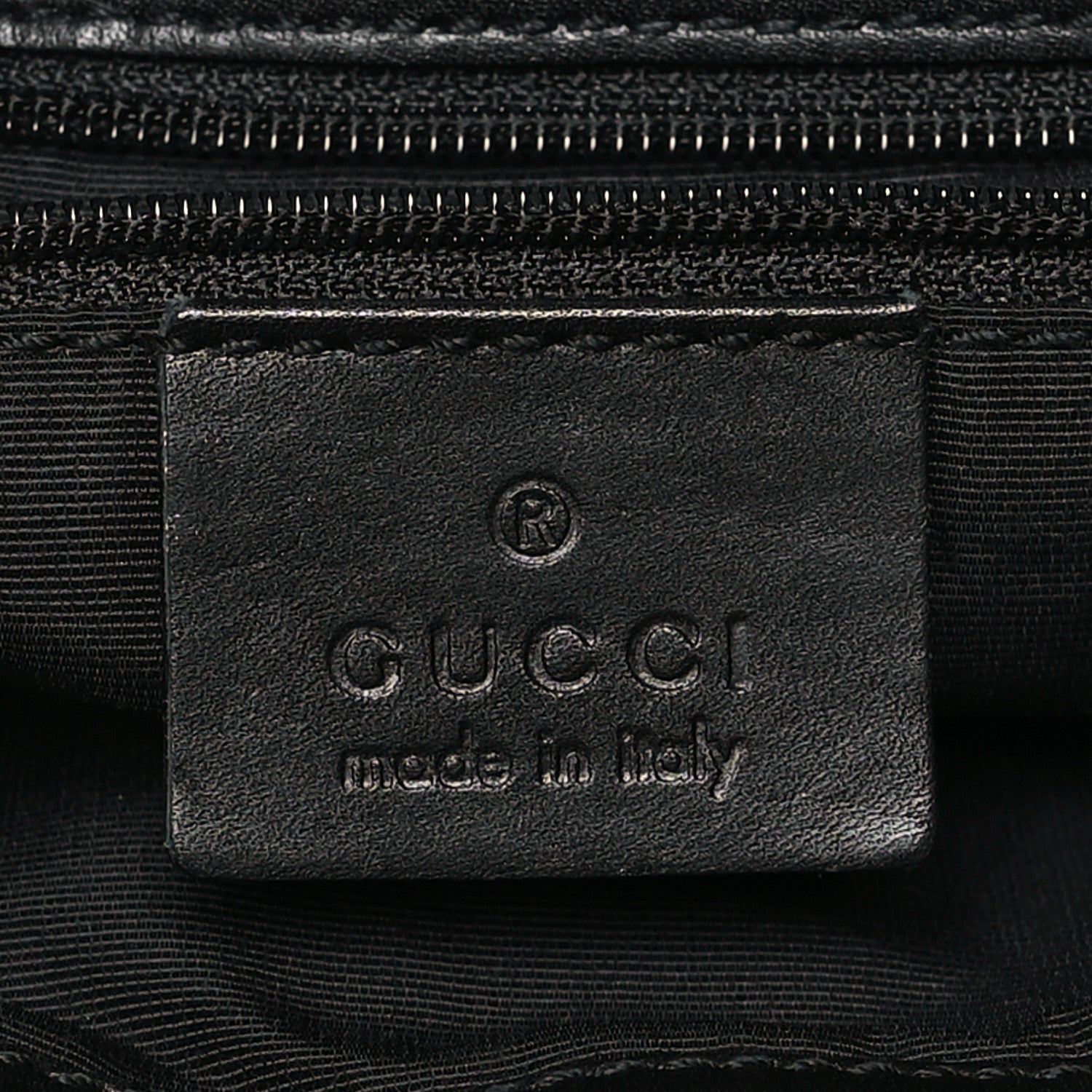 Gucci Denim Monogram Small Bucket Tote Black 6 of 10