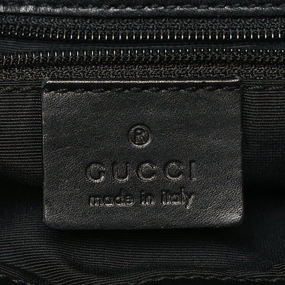 Gucci Denim Monogram Small Bucket Tote Black 6 of 10