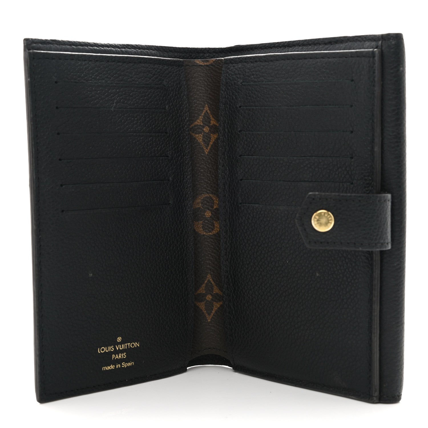 Louis Vuitton Monogram Pallas Compact Wallet Black 6 of 9