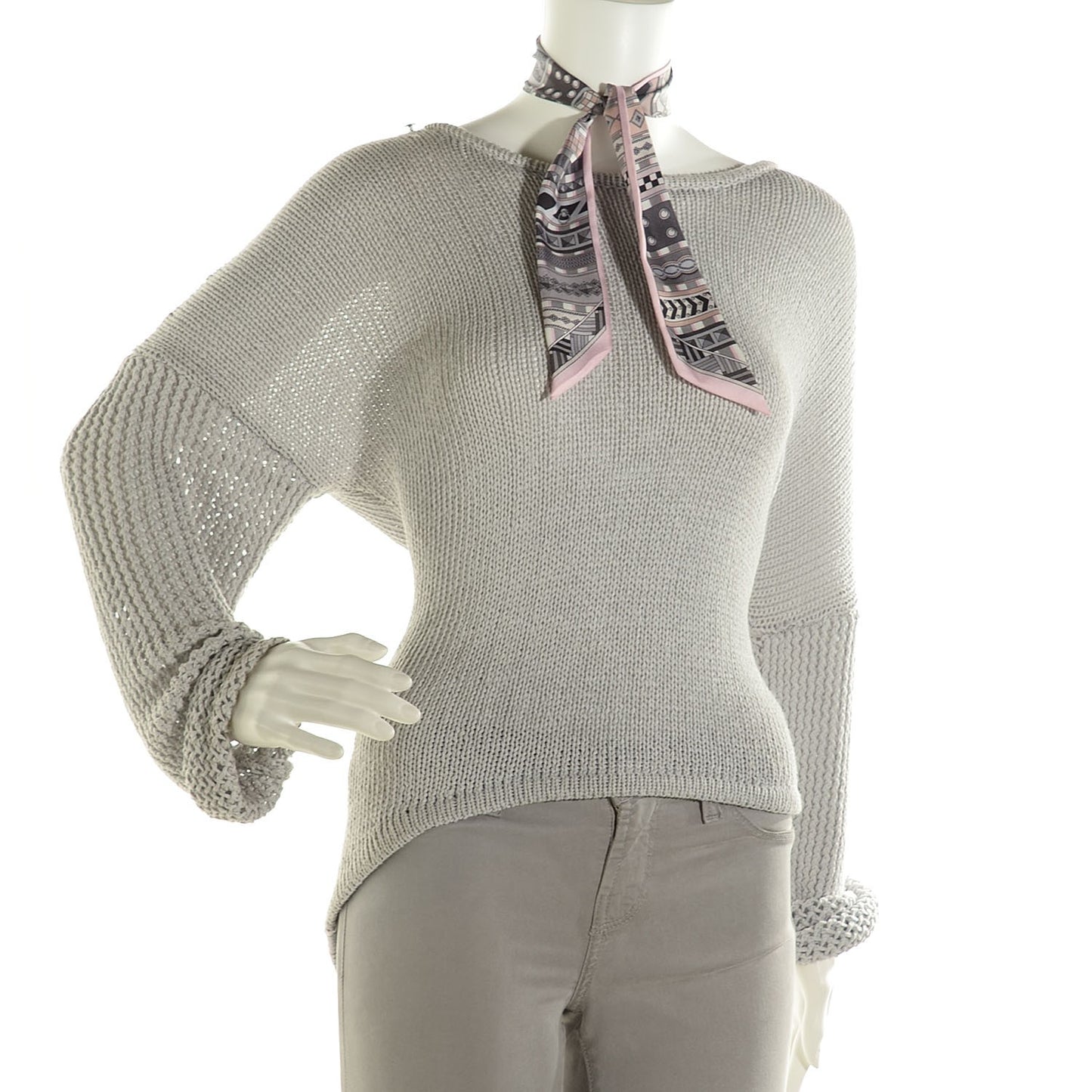 Silk Colliers de Chiens Twilly Rose Pale Gris Beige