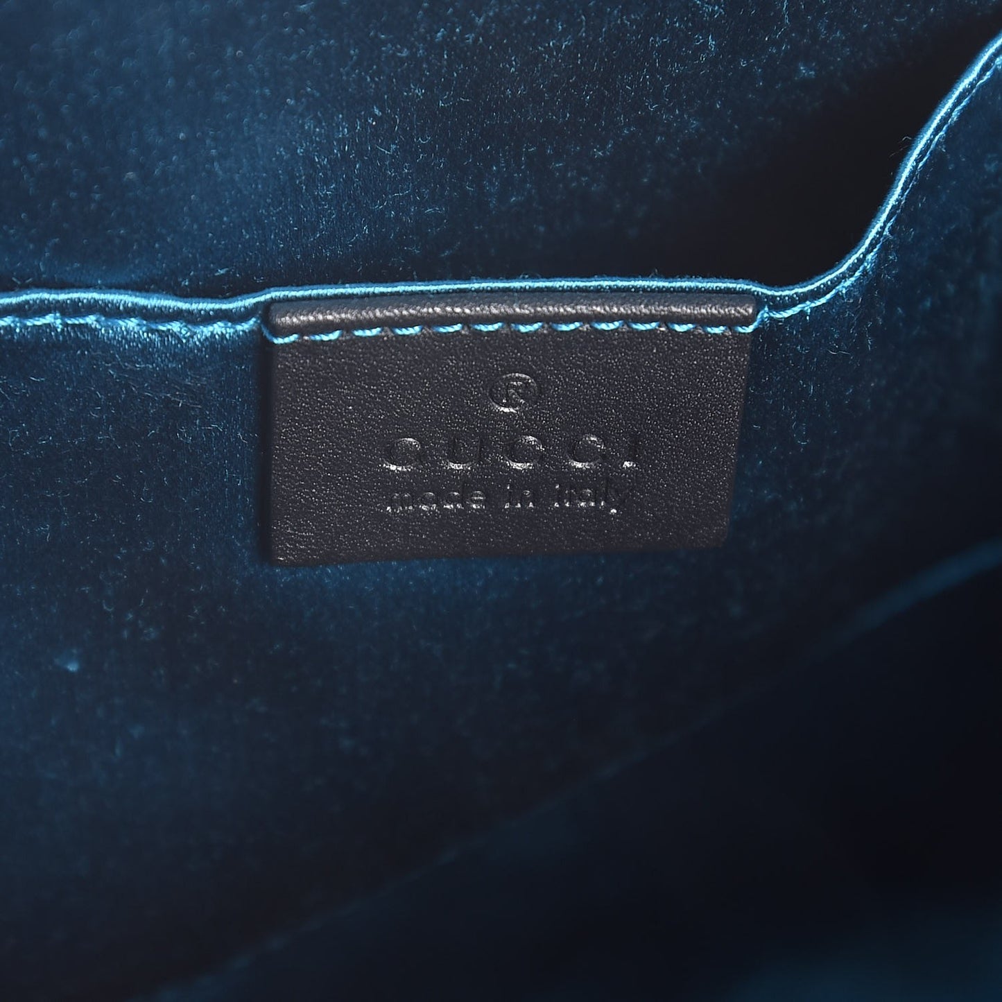 Suede Patent Web Small Ophidia Dome Shoulder Bag Blue Black