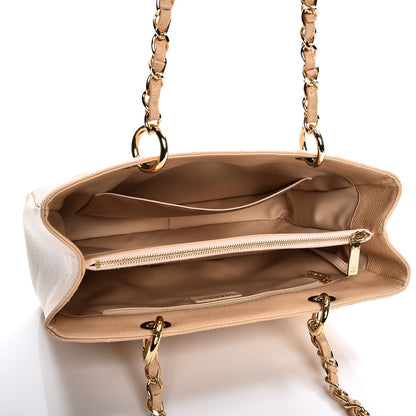 Chanel Caviar Quilted Grand Shopping Tote GST Beige Clair 5 of 10