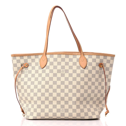 Louis Vuitton Damier Azur Neo Neverfull MM Rose Ballerine 3 of 13