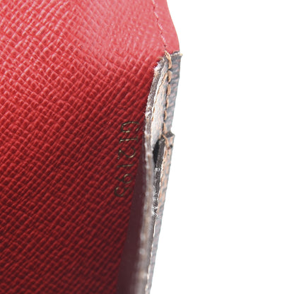Louis Vuitton Damier Ebene Josephine Wallet Red 13 of 14
