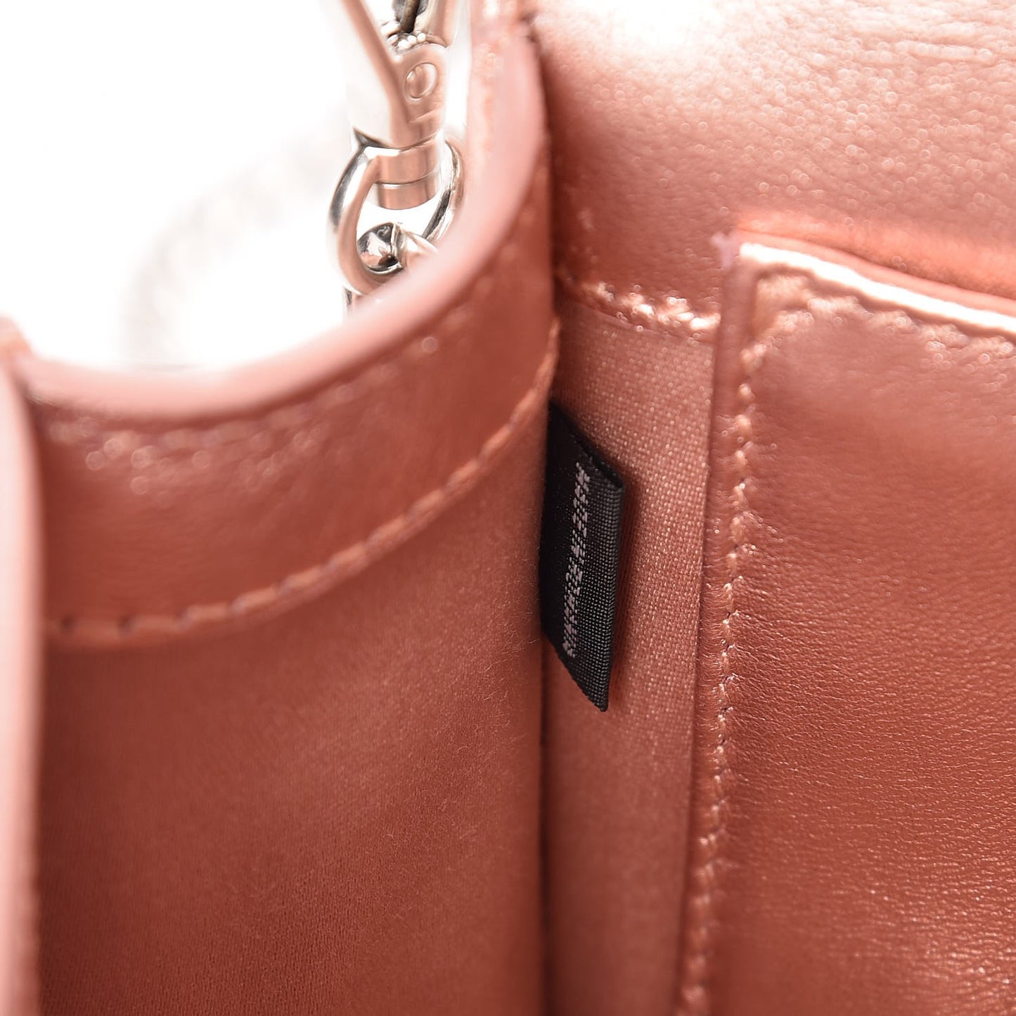 Matelasse Delice Miu Logo Bag Pink