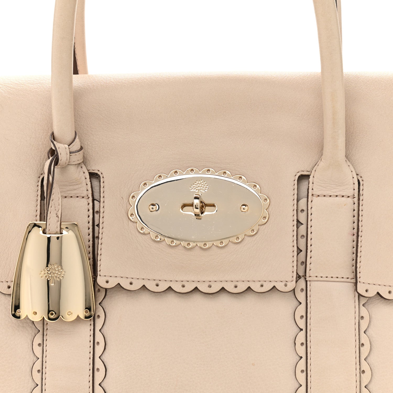 Mulberry Cookie Bayswater Satchel Pebble Beige 8 of 11