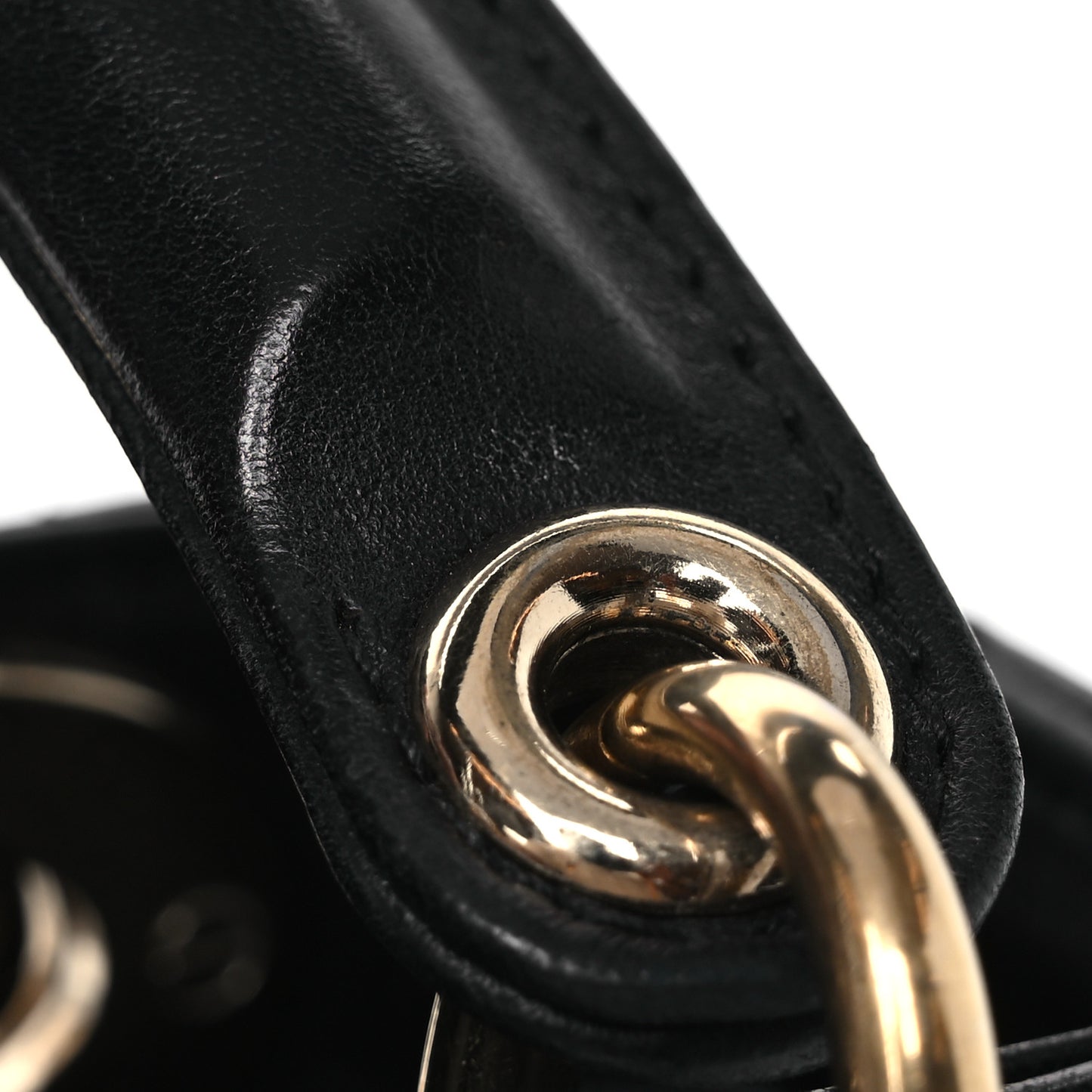 Lambskin Cannage Mini Lady Dior Black