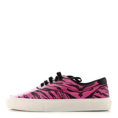 Saint Laurent Nappa Zebra Venice Sneakers 40 Fuchsia Black 1 of 9