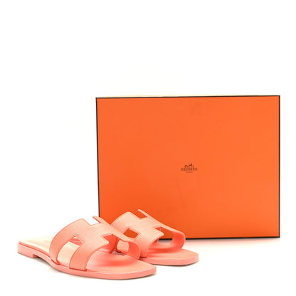 Hermes Epsom Oran Sandals 39 Orange Joey 9 of 9