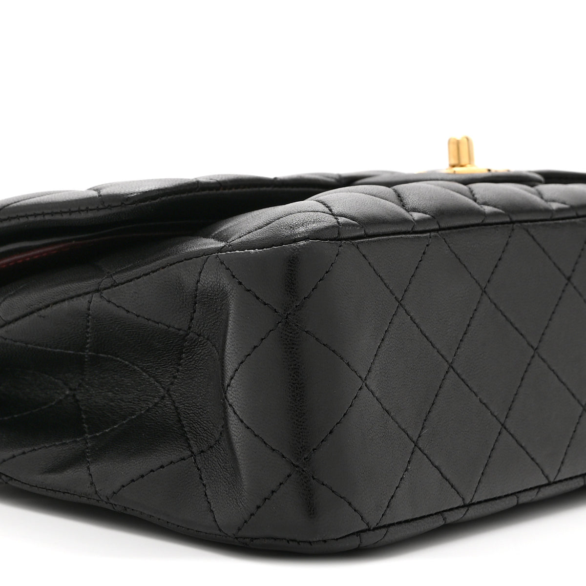 Chanel Lambskin Quilted Medium Double Flap Black 9 of 10