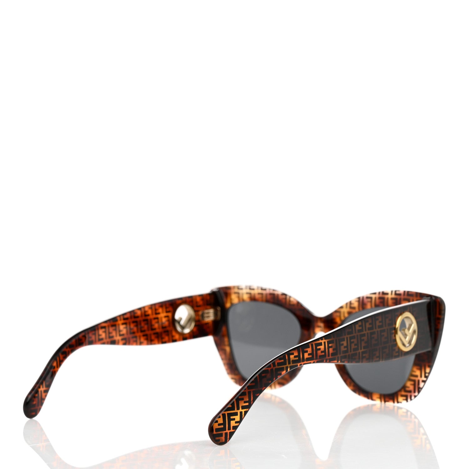 Fendi Acetate F is Fendi FF 51mm Cat Eye Sunglasses 0327/S Tortoise Camouflage 4 of 7