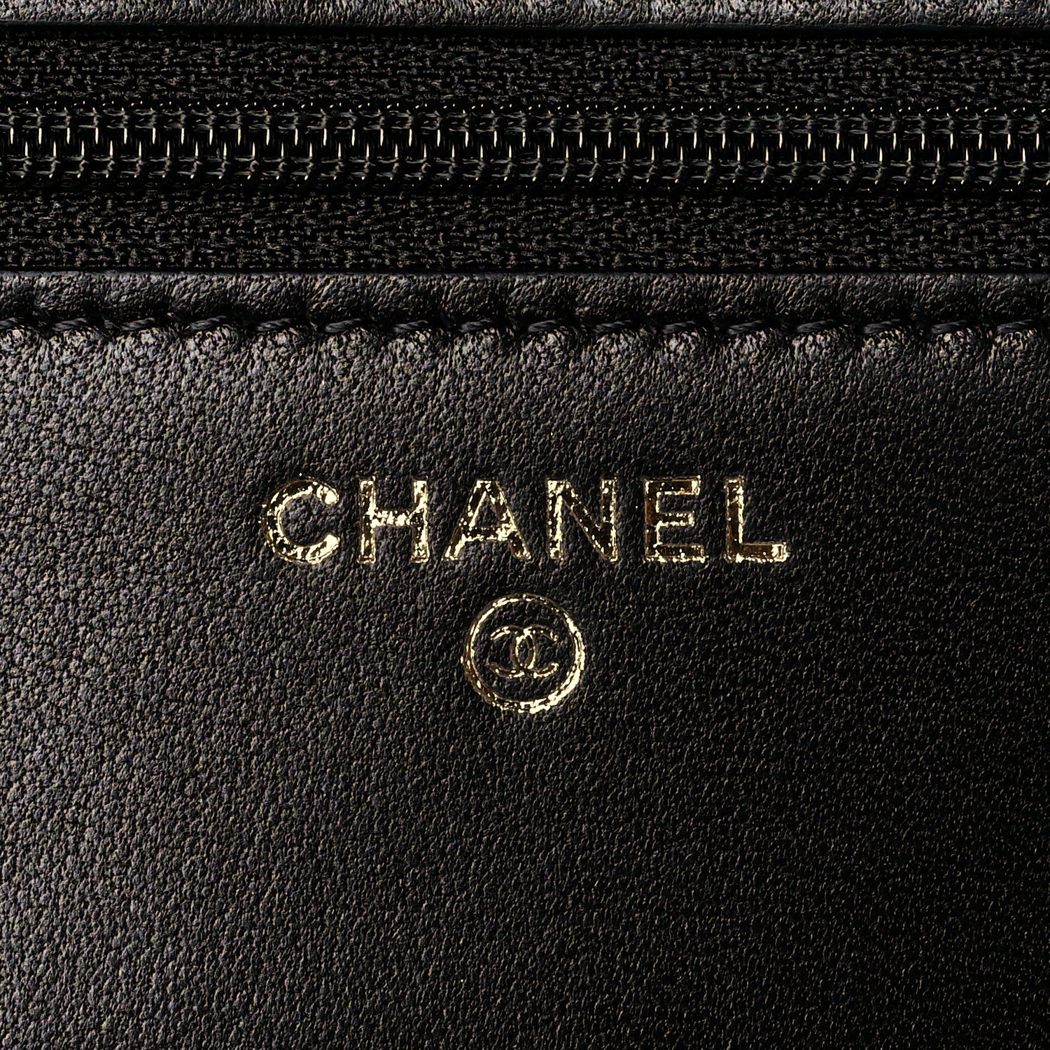 Chanel Lambskin Quilted Trendy CC Wallet On Chain WOC Black 6 of 12