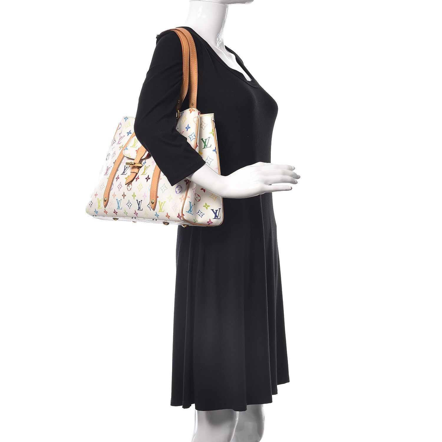 Louis Vuitton Monogram Multicolor Aurelia MM White 2 of 11