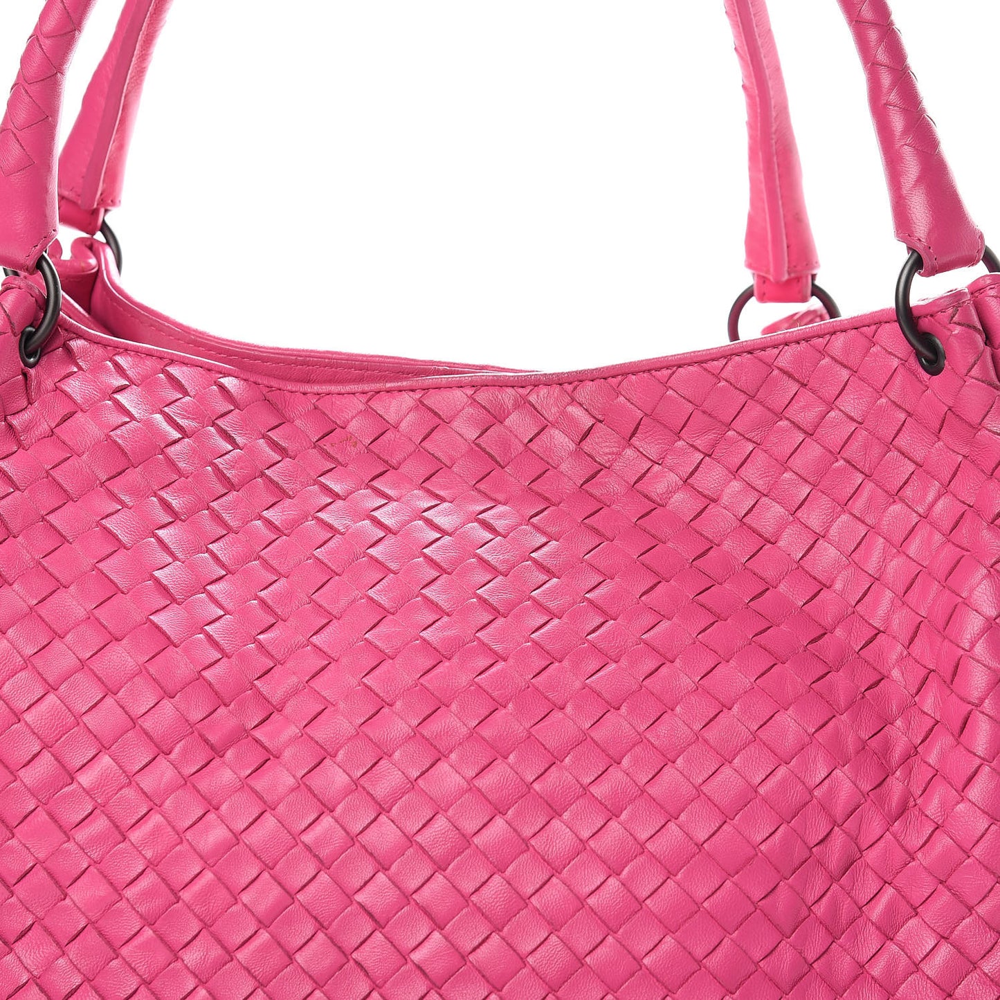 Nappa Intrecciato Parachute Bag Rosa Shock
