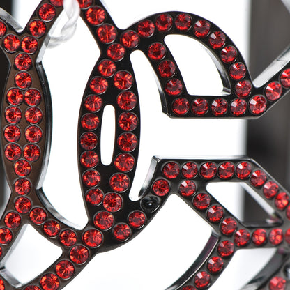 Chanel Crystal CC Cuff Red Black 5 of 5