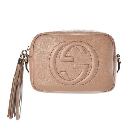 Gucci Pebbled Calfskin Small Soho Disco Bag Camelia 1 of 17
