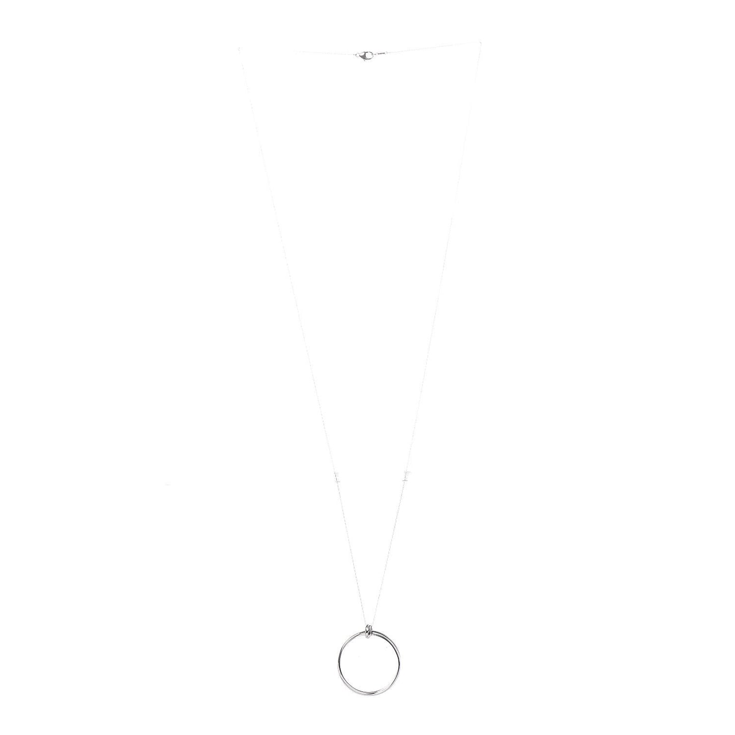 Sterling Silver Large Paloma's Melody Circle Pendant Necklace