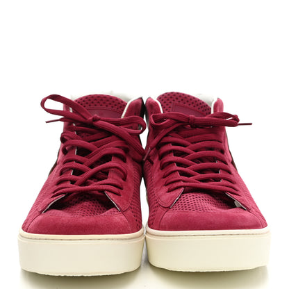 Louis Vuitton Nubuck High Top Sneakers 8 Burgundy 3 of 6