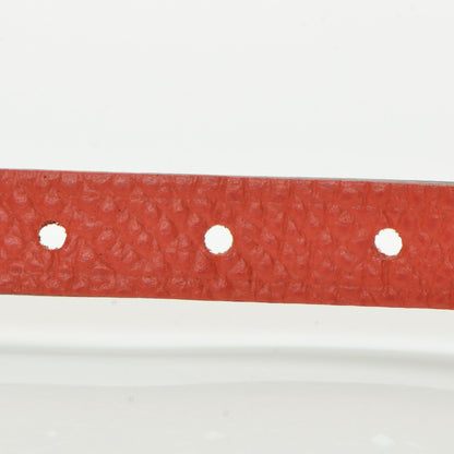 Hermes Swift Epsom Behapi Double Tour Reversible Bracelet XS Vermilion Rose Jaipur 4 of 6