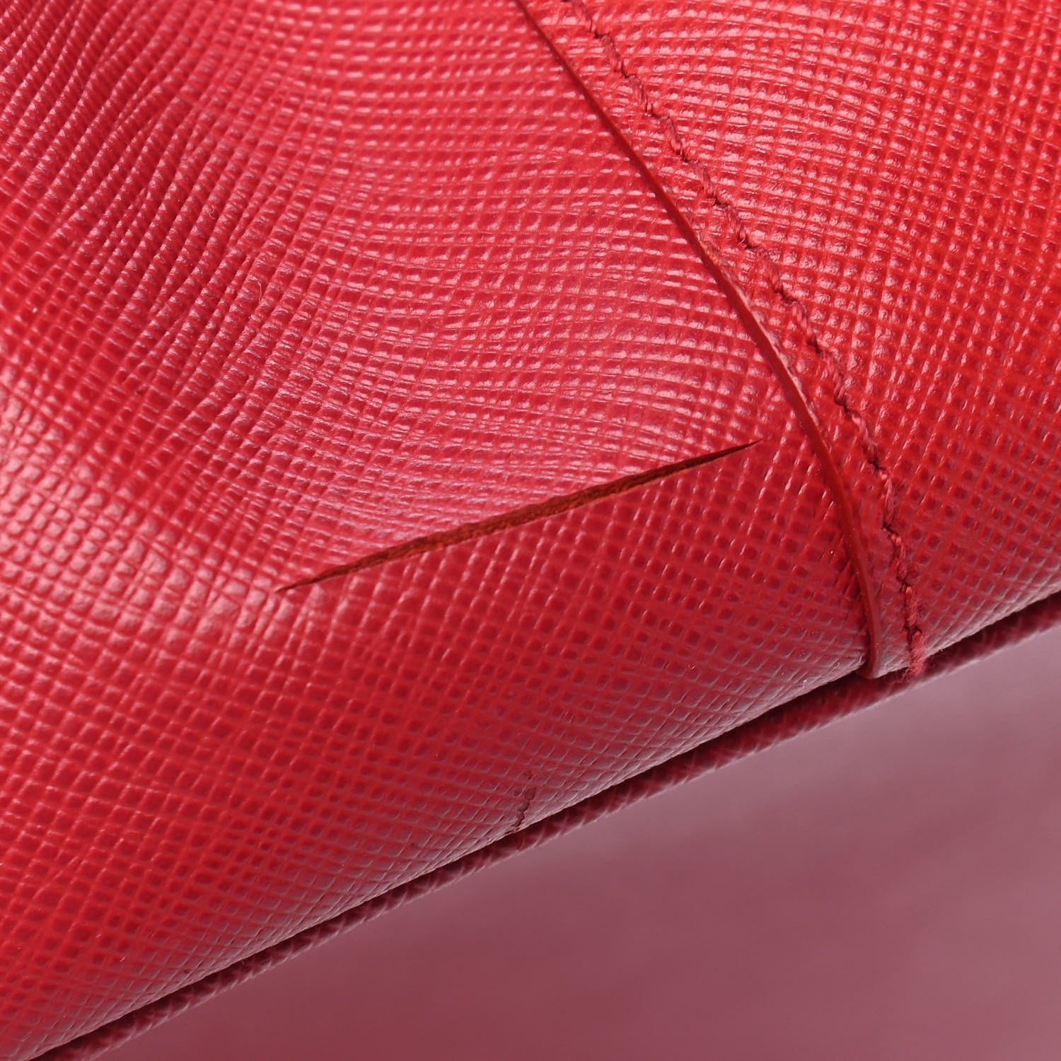 Prada Saffiano Medium Galleria Double Zip Tote Fuoco 10 of 12
