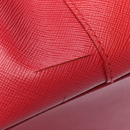 Prada Saffiano Medium Galleria Double Zip Tote Fuoco 10 of 12