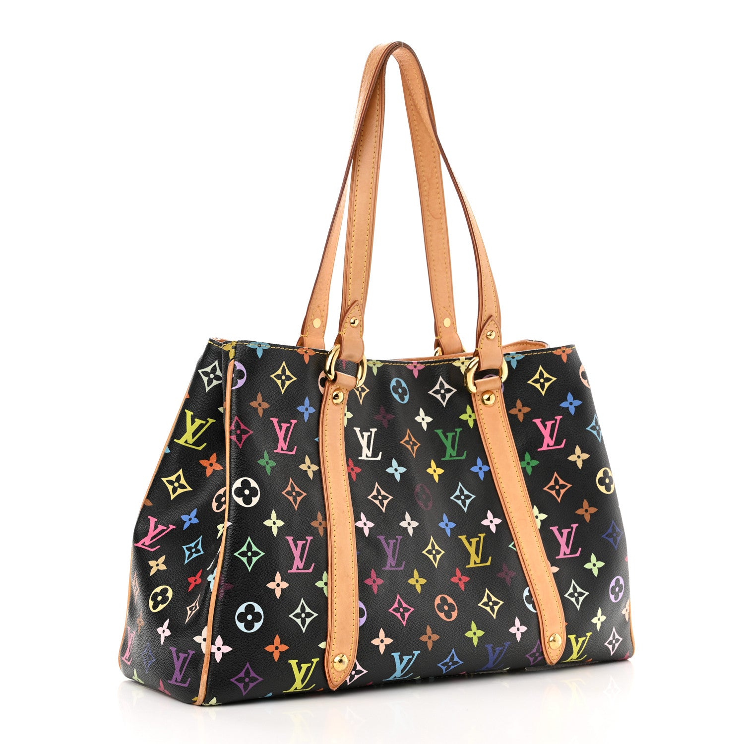 Louis Vuitton Monogram Multicolor Aurelia MM Black 3 of 12