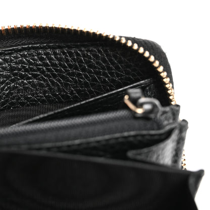 Gucci Pebbled Calfskin Soho Zip Around Wallet Black 7 of 8