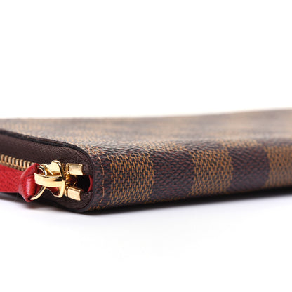 Louis Vuitton Damier Ebene Clemence Wallet Cherry 6 of 9