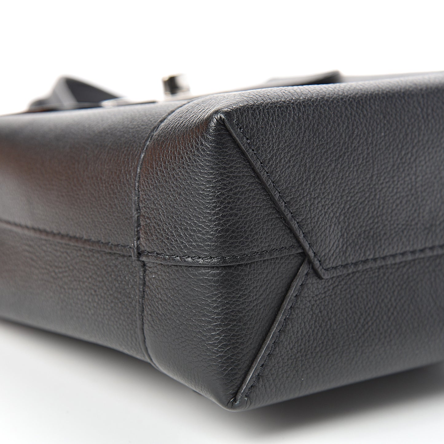Calfskin Lockme Mini Backpack Black