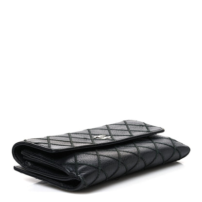 Chanel Calfskin Stitched CC Long Wallet Black 4 of 11