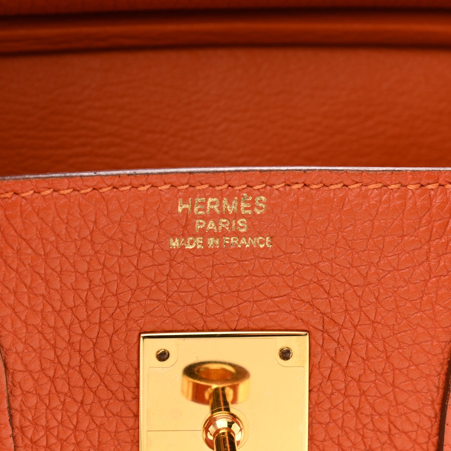 Hermes Togo Birkin 30 Orange 6 of 14