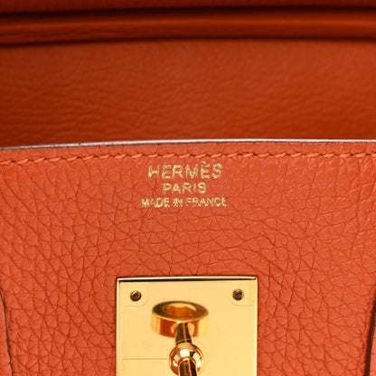 Hermes Togo Birkin 30 Orange 6 of 14