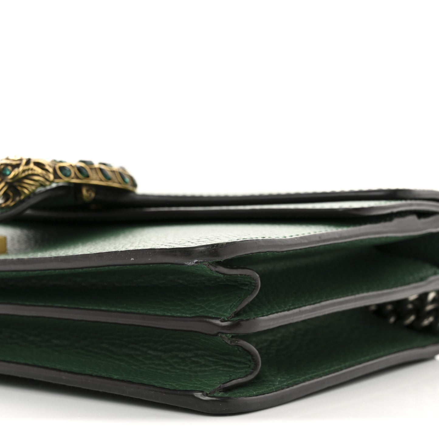 Pebbled Calfskin Small Dionysus Shoulder Bag Emerald