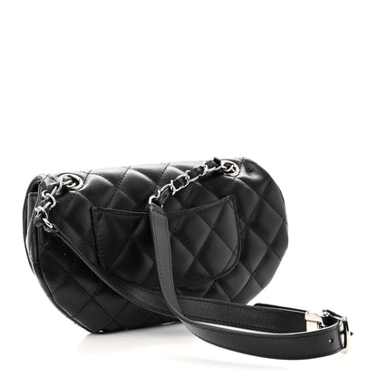 Chanel Calfskin Quilted CC Uniform Flap Belt Bag Black 3 of 9