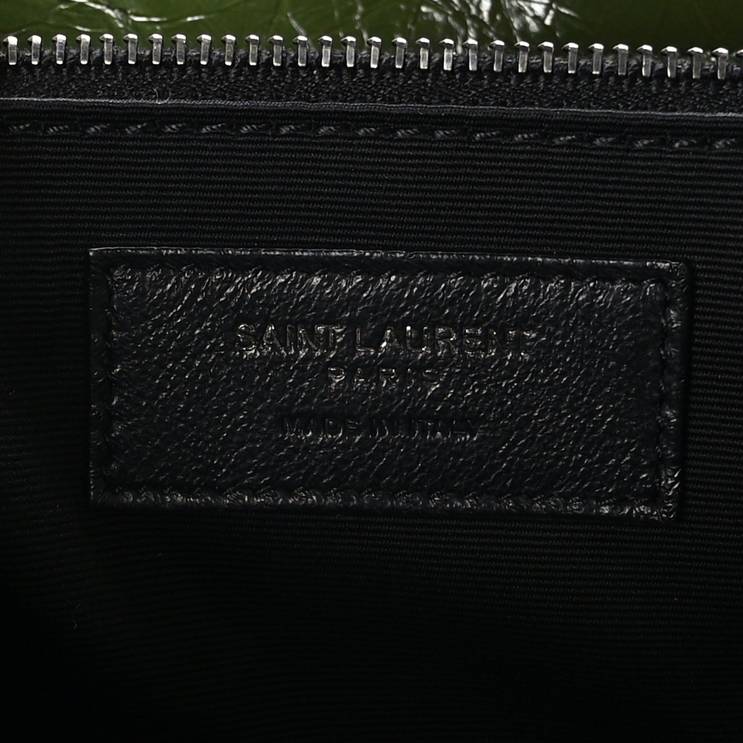Crinkled Calfskin Matelasse Monogram Medium Niki Chain Satchel Dark Pine