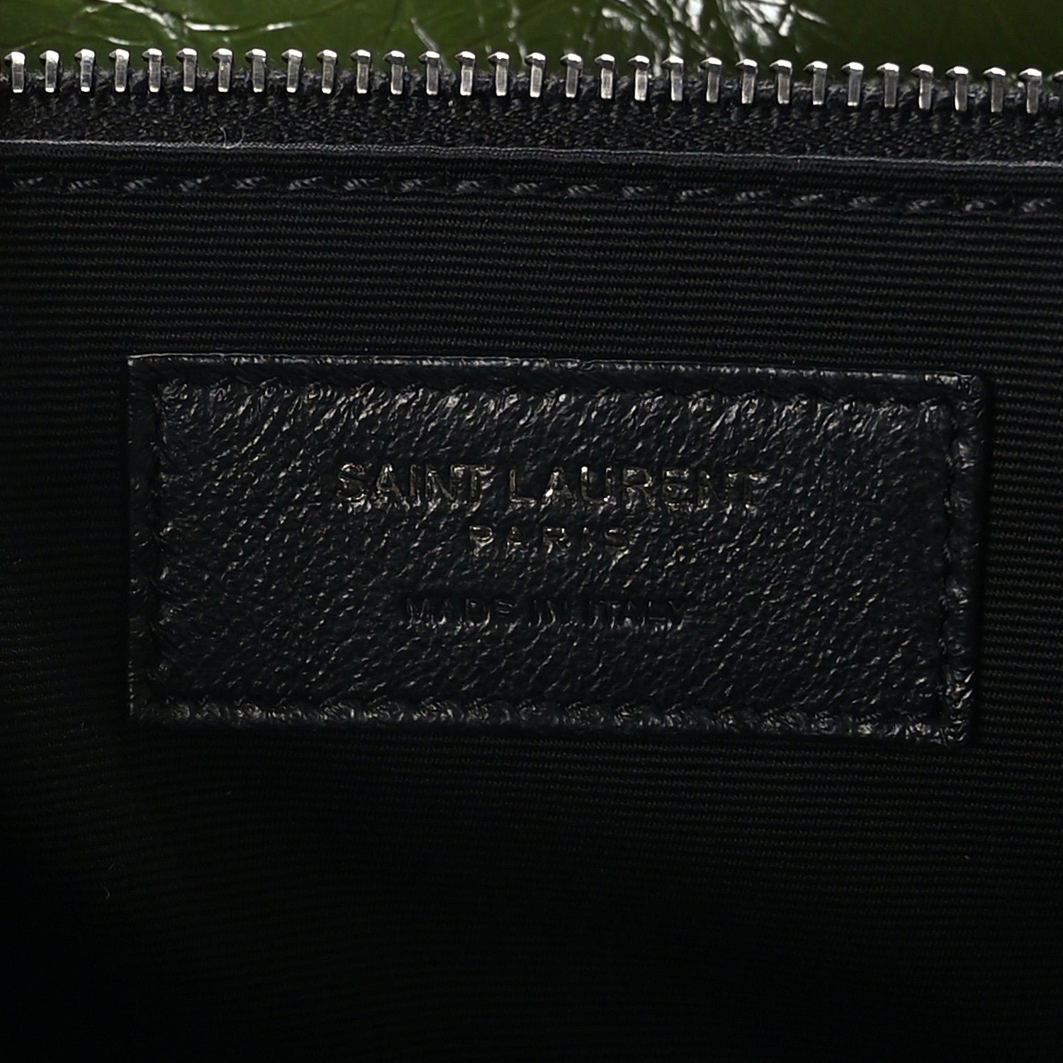 Saint Laurent Crinkled Calfskin Matelasse Monogram Medium Niki Chain Satchel Dark Pine 6 of 9