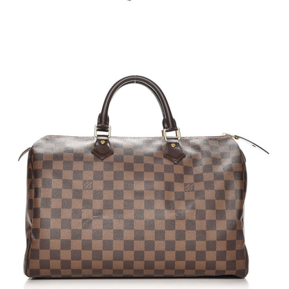 Louis Vuitton Damier Ebene Speedy 35 1 of 8