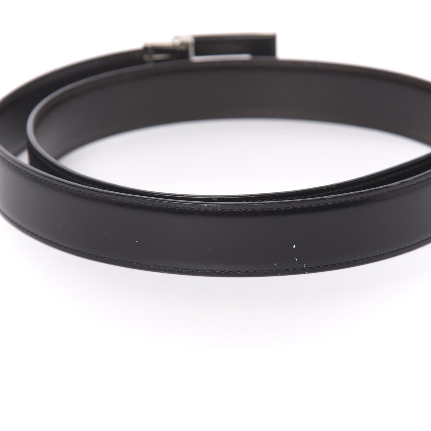 Calfskin Embossed Reversible Square G Buckle Belt 70 28 Black Brown