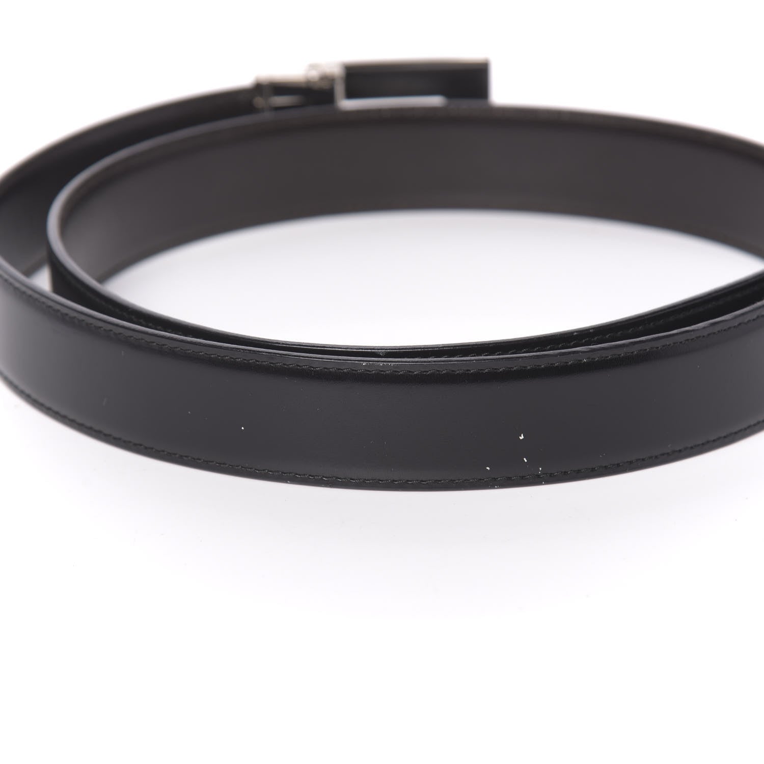Gucci Calfskin Embossed Reversible Square G Buckle Belt 70 28 Black Brown 6 of 6