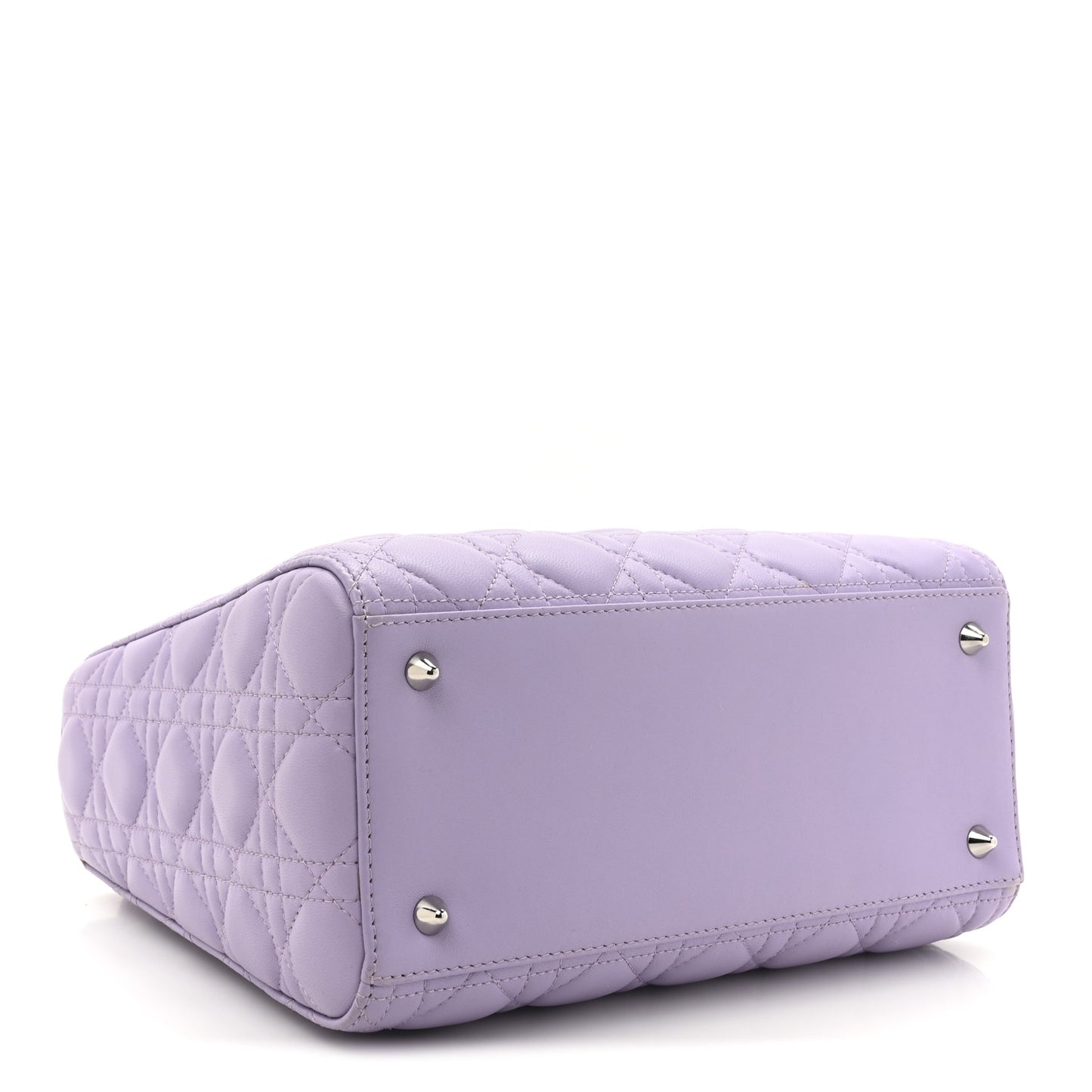 Lambskin Cannage Medium Lady Dior Purple