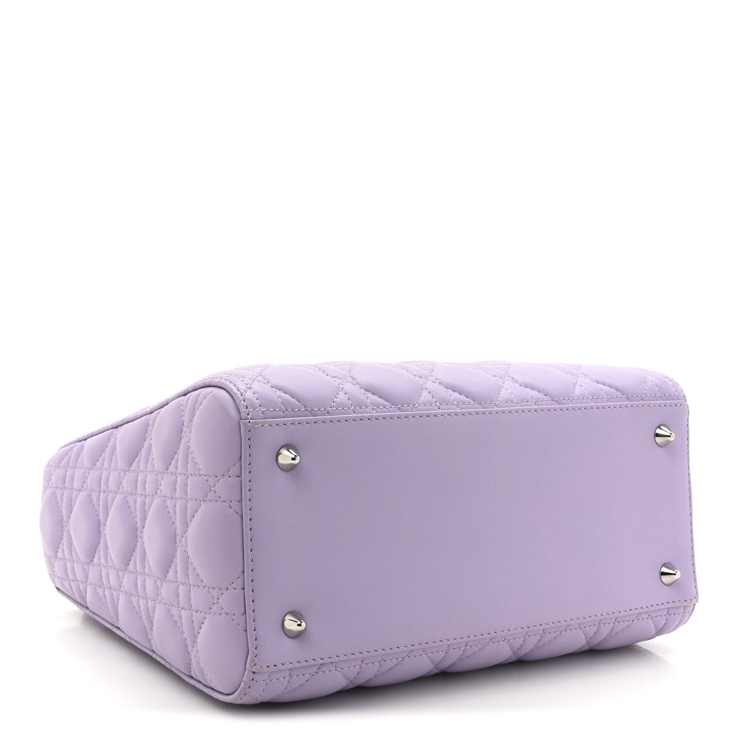 Christian Dior Lambskin Cannage Medium Lady Dior Purple 3 of 12