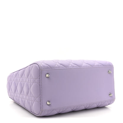 Christian Dior Lambskin Cannage Medium Lady Dior Purple 3 of 12