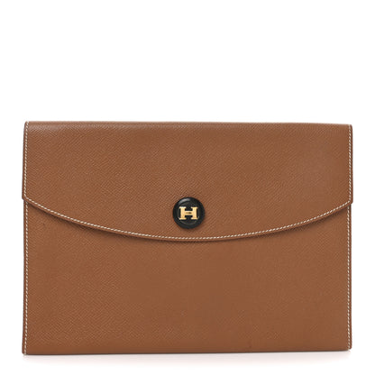 Hermes Courchevel Pochette Gold 1 of 8