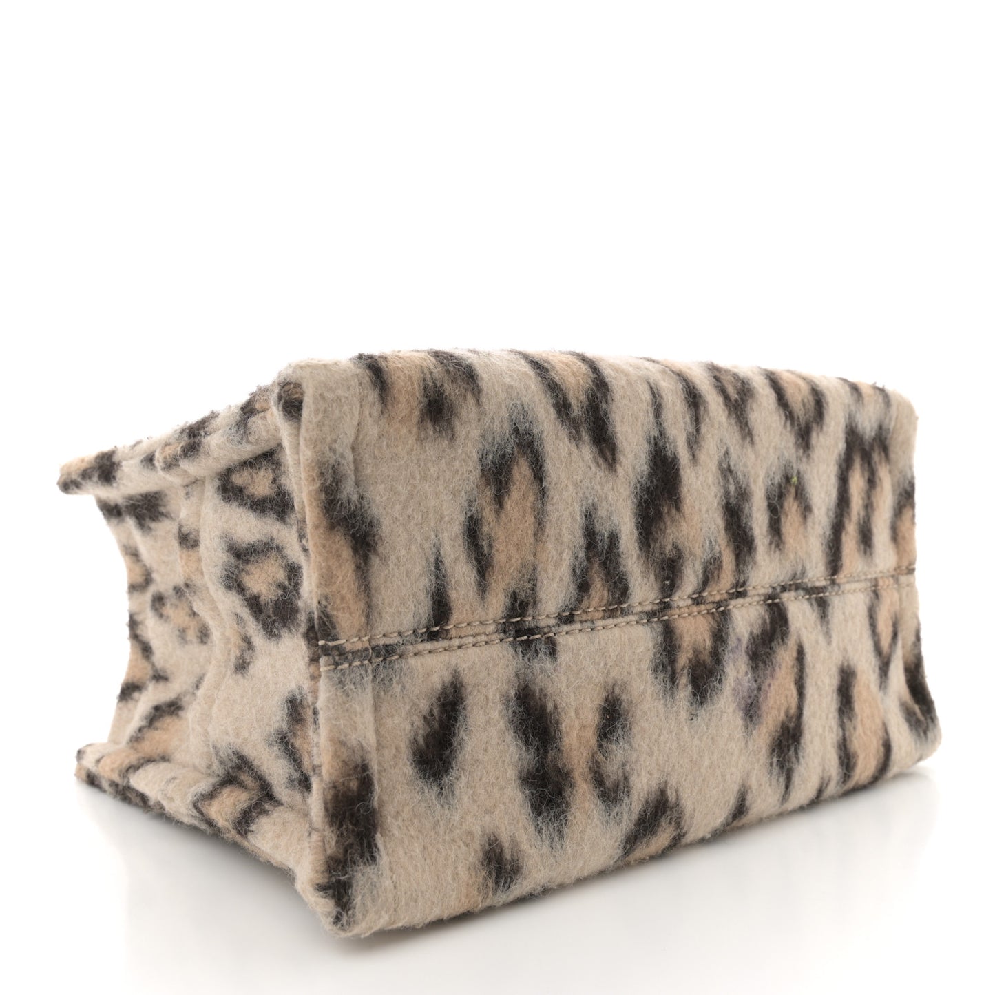 Textile Canvas Triomphe Small Cabas Thais Leopard