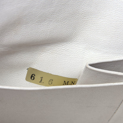 Chanel Lambskin Quilted Medium Double Flap White 7 of 17