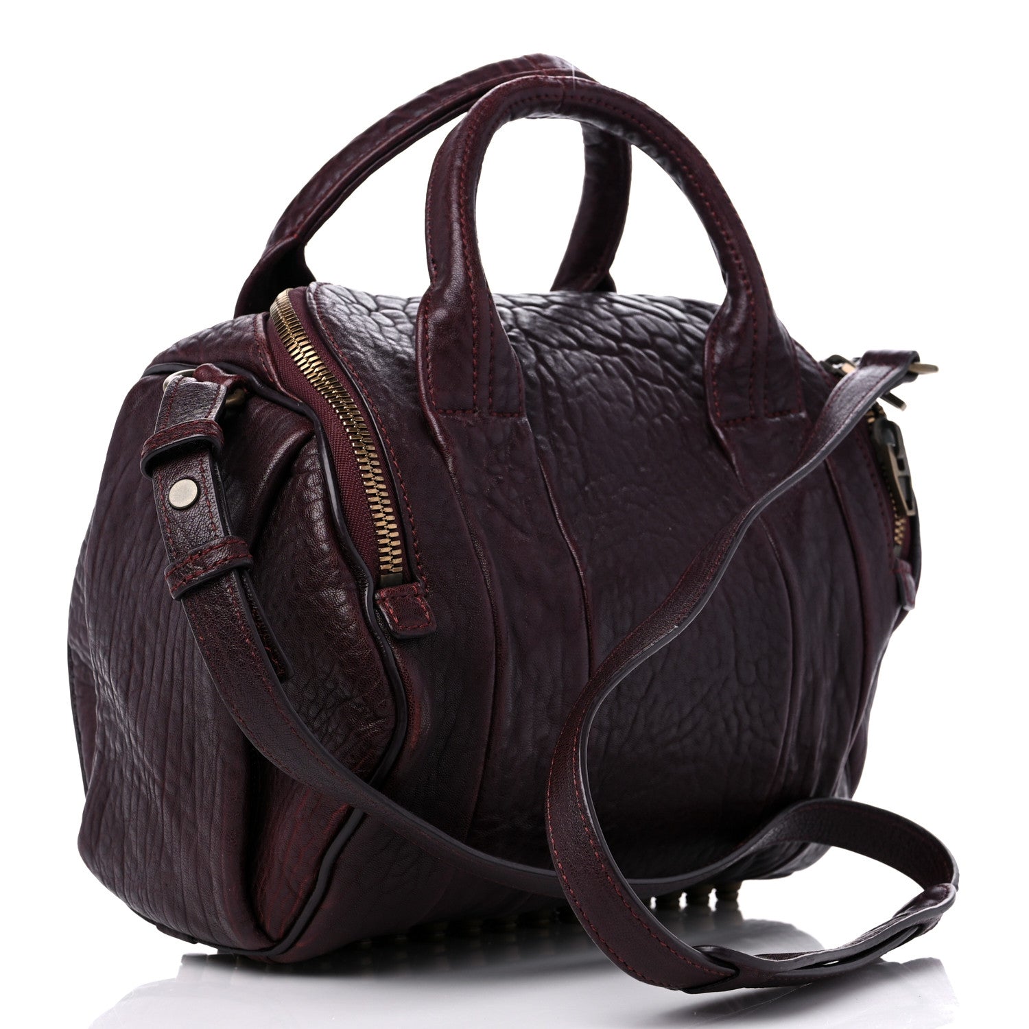 Alexander Wang Pebbled Lambskin Mini Rockie Matte Oxblood 3 of 12