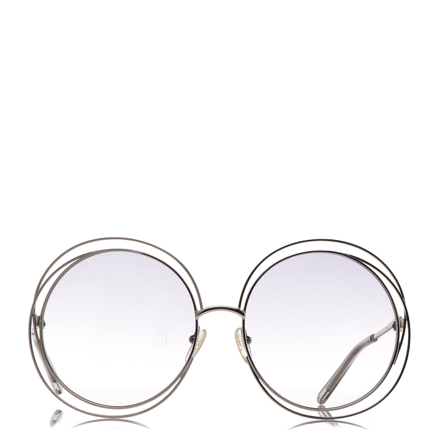 Chloe Oversized Round Carlina Oversized Round Sunglasses CE114ST Gold 2 of 9